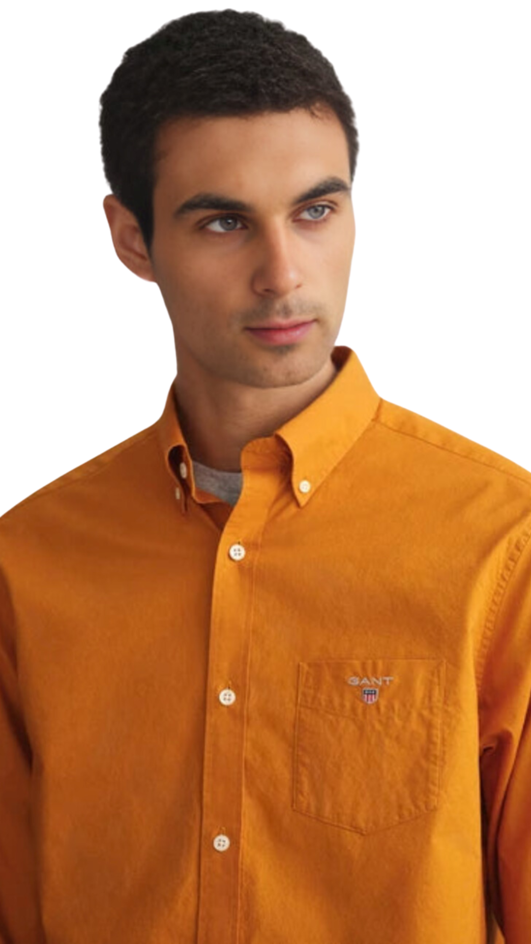 GANT Orange Regular Fit Cotton Shirt