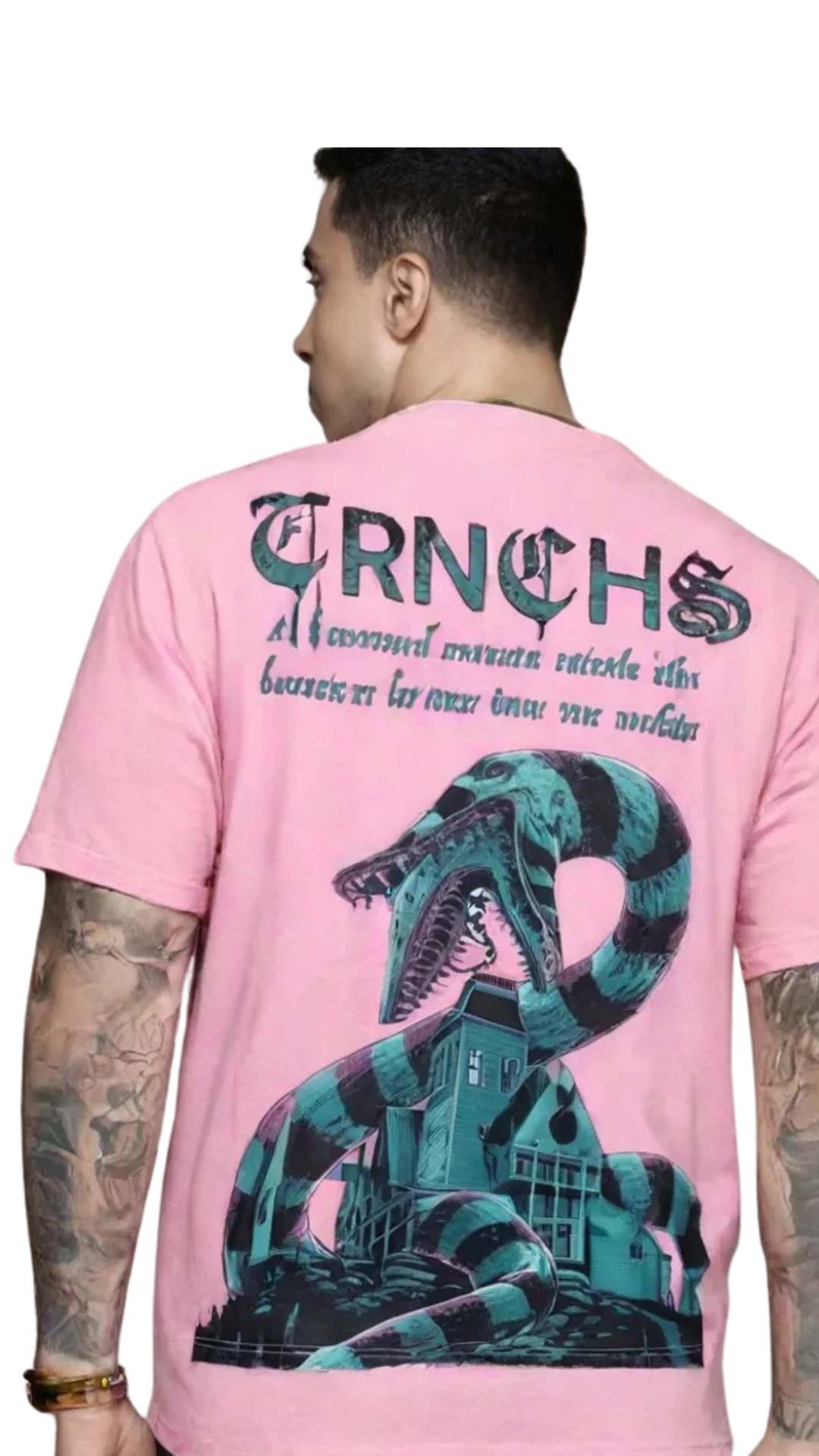 Pink Oversize Men’s Graphic Tee