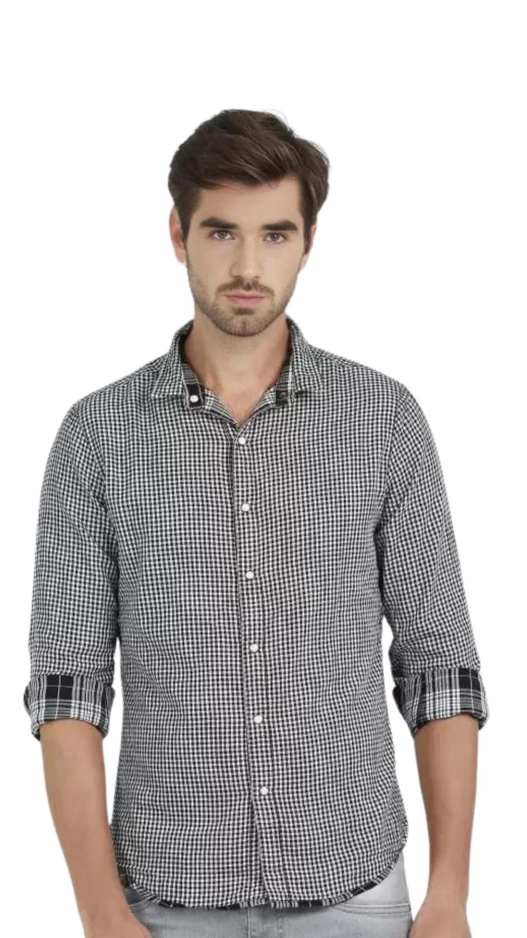 Levi's Men Slim Fit Checkered Spread Collar Casual Shirt