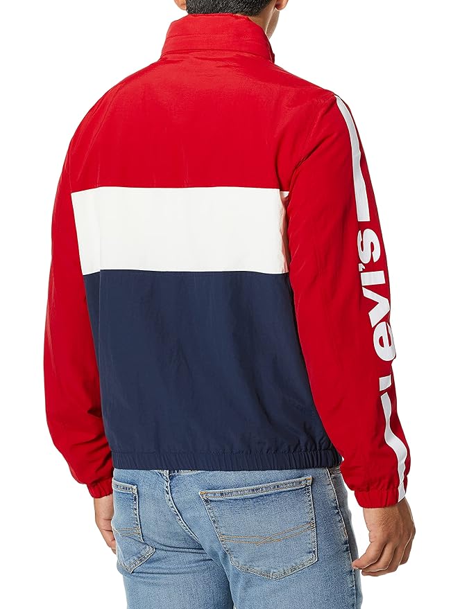 Levi's WindCheater Red White - Men Printed Casual Jacket