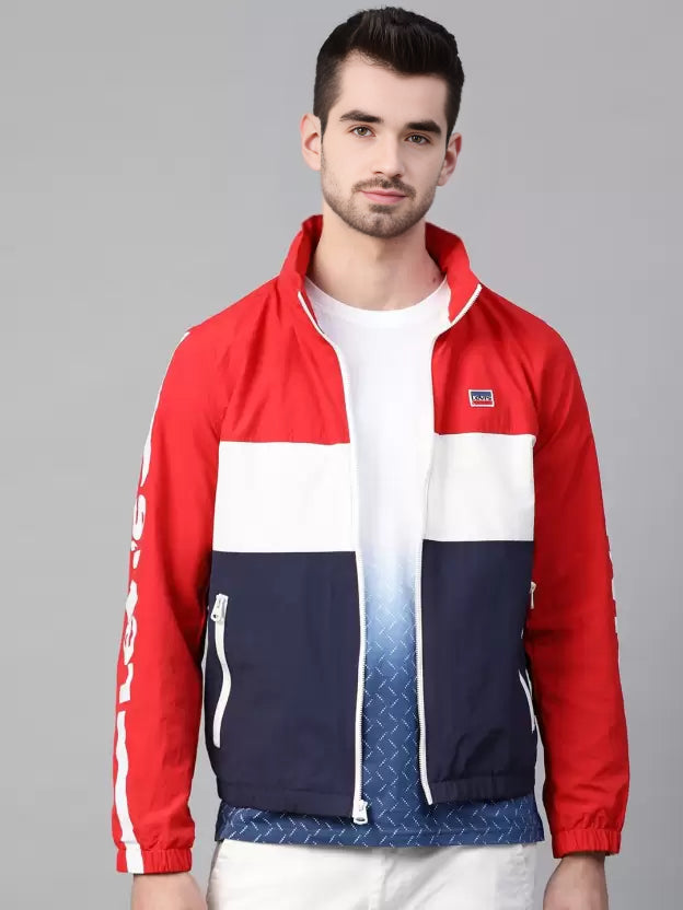 Levi's WindCheater Red White - Men Printed Casual Jacket