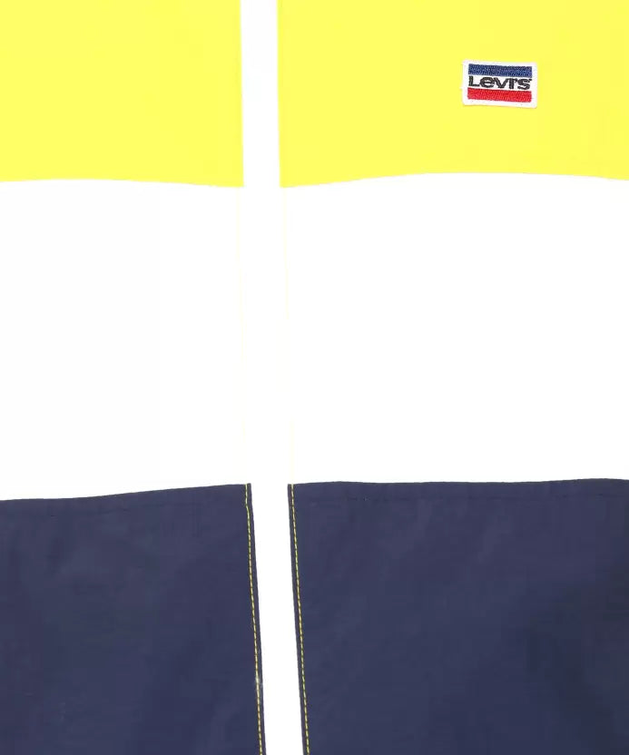 Levi's Men's Lightweight Retro Stand Collar Windbreaker Jacket - Yellow